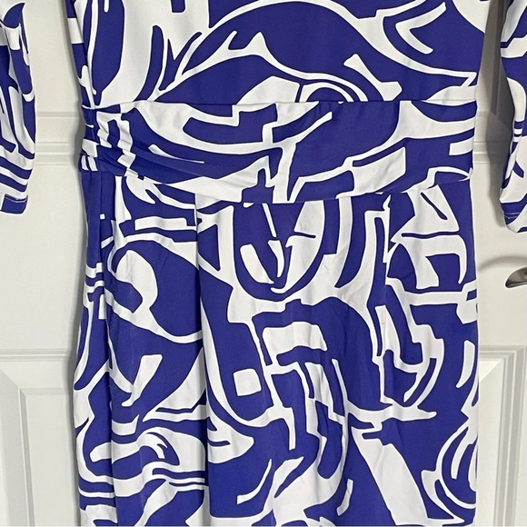 J. McLaughlin Catalina stretch faux wrap Dress 29457 - Picture 8 of 13